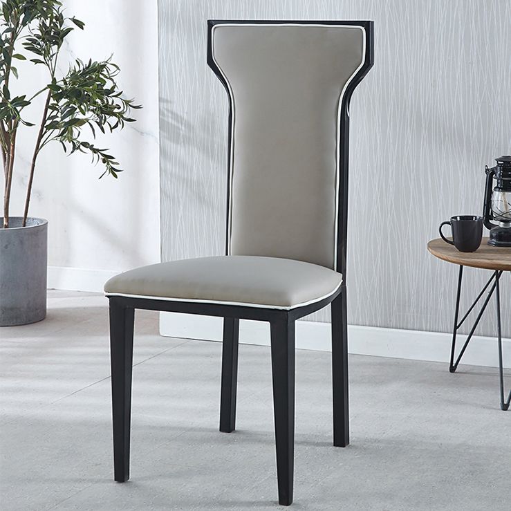 Zeitgenössischer Stil Seitstuhl Metall Esszimmerstuhl für Küche