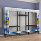 Eigentijdse stijl garderobe armoire metalen frame armoire met kledingstaaf voor thuis