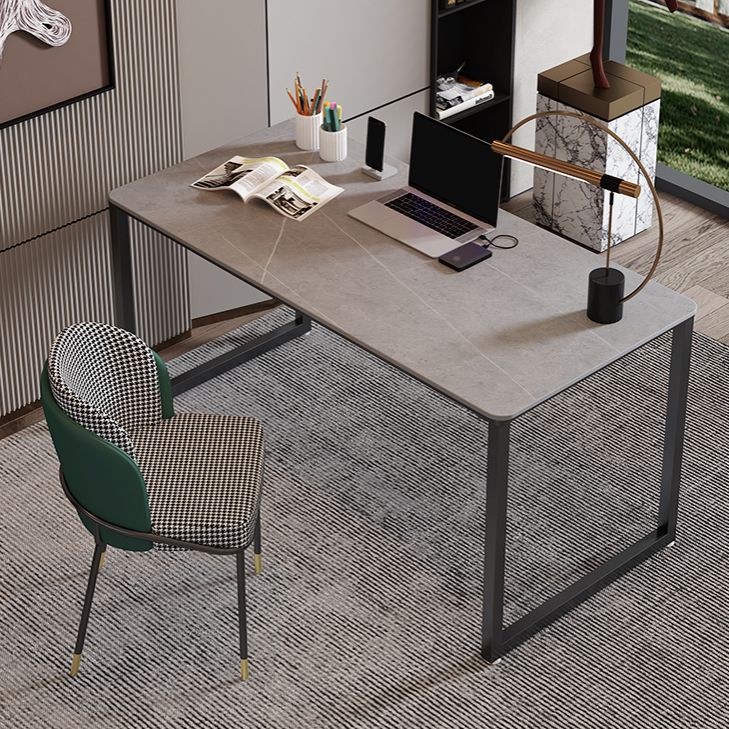 Sintered Stone Rectangular Meeting Table Home Office Industrial Writing Desk Clearhalo 'furn' 'furn_office_desk' 'Furniture' 'furniture_office_desk' 'Office Desks' 'Office Furniture' 'office_desk' 1200x1200_3bd0a75f-a3c4-456f-9a89-2d8e7243bb0d