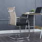 Modern Style Microfiber Office Chair Chrome Metal Base Desk Chair Clearhalo 'furn' 'furn_office_chair' 'Furniture' 'Office Chairs' 'Office Furniture' 'office_chair' 1200x1200_3bd0c94a-79d5-4a97-902f-fe74fa3f3b26