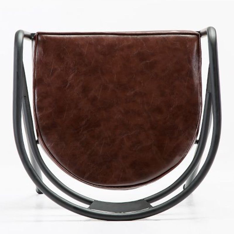 工業用布張りのダイニングチェアメタルオープンバックダイニングチェア