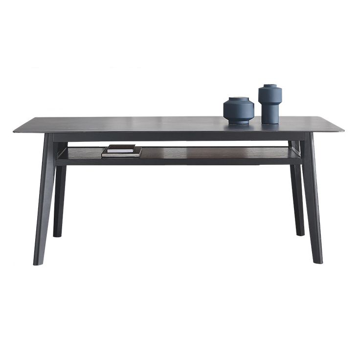 Modern Sintered Stone Top Dining Set Rectangle 1/2/5/7 Pieces Wooden Dining Room Table Set Clearhalo 'Dining Room Sets' 'Dining Tables & Seating' 'dining_room_set' 'furn' 'furn_dining_room_set' 'Furniture' 'Kitchen & Dining Furniture' 1200x1200_3bd70a1c-cdeb-431e-9e41-d1378513d6e8