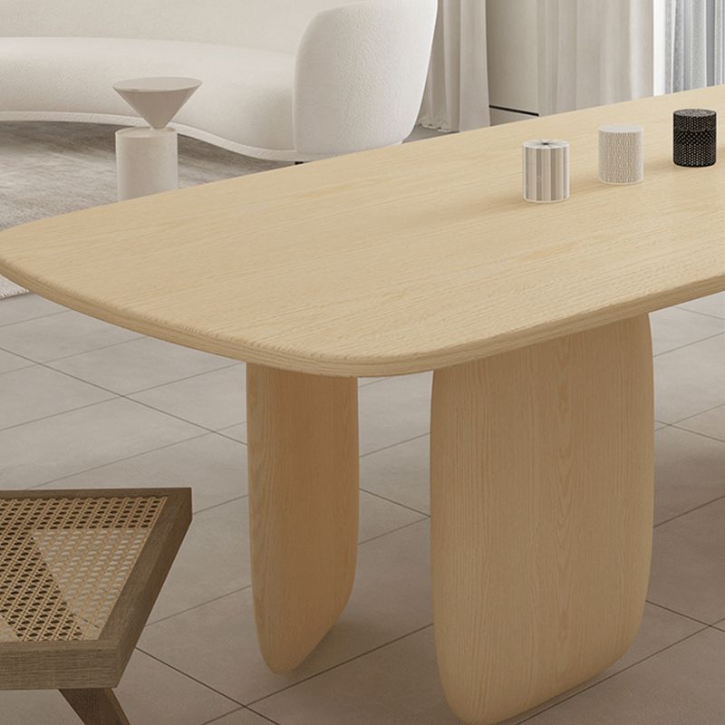 Pine Solid Wood Tripod Dining Table Modern Rectangle Dining Room Kitchen Home Furniture Clearhalo 'Dining Tables & Seating' 'Dining Tables' 'dining_table' 'furn' 'furn_dining_table' 'Furniture' 'furniture_dining_table' 'Kitchen & Dining Furniture' 'kitchen' 'kitchen_dining_table' 1200x1200_3bd81924-6f79-4f0d-a1ea-e99dca2e4cb6