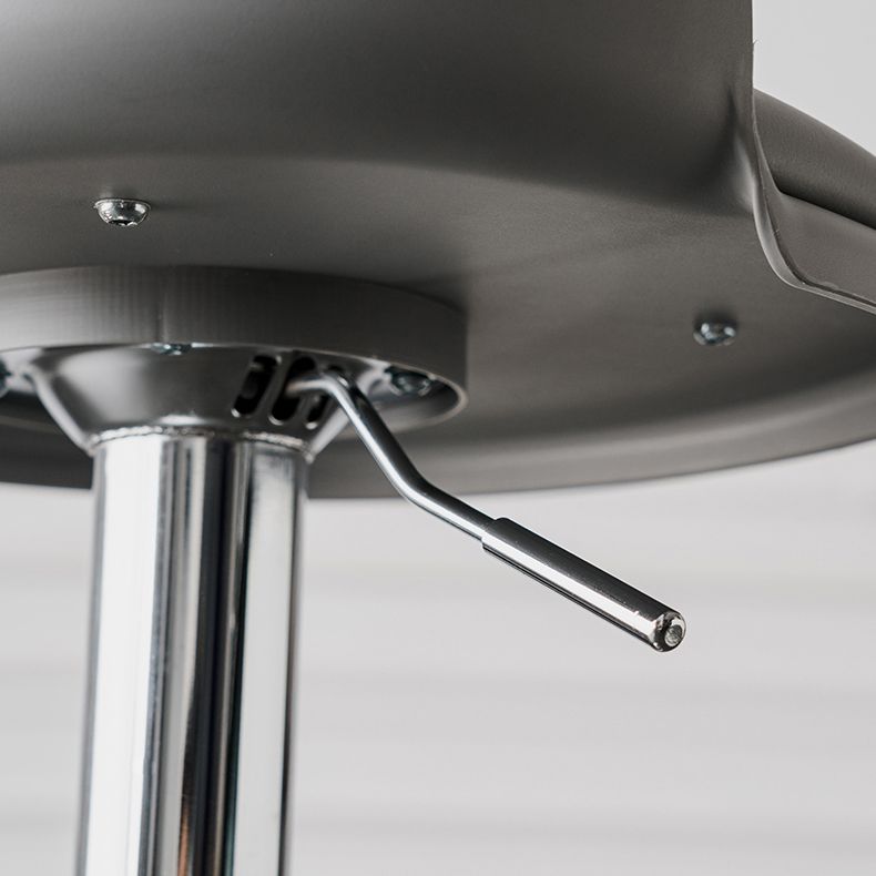 Industrial Backrest Armless Counter Stool Iron Cafe Bar Stool with Adjustable Cushion Clearhalo 'Bar Furniture' 'Bar Stools' 'bar_stools' 'furn' 'furn_bar_stools' 'Furniture' 'Kitchen & Dining Furniture' 1200x1200_3bda0a25-3947-463e-8431-939e0418312f