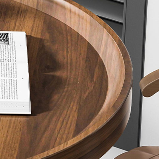 Wood 3 Legs Coffee Table Round Tray Top Coffee Table Minimalist Clearhalo 'Coffee & Accent Tables' 'Coffee Tables' 'coffee_tables' 'furn' 'furn_coffee_tables' 'Furniture' 'Living Room Furniture' 1200x1200_3bdc89a3-907a-4462-88bc-8276b037353f