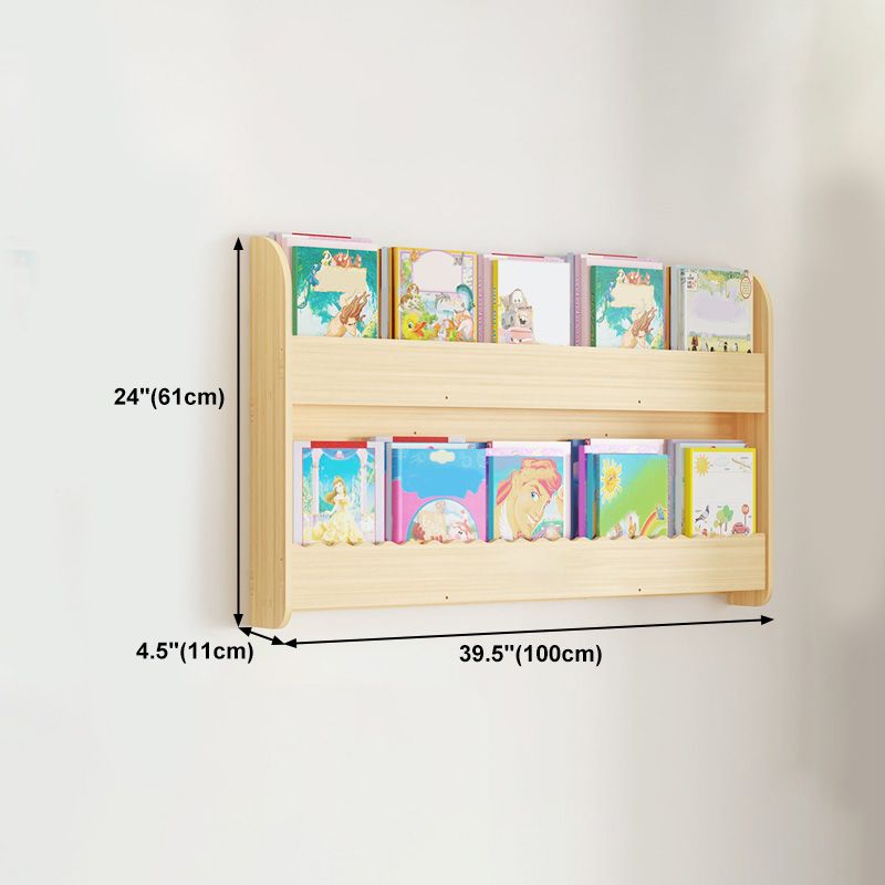 Contemporary Style Bookshelf Solid Wood Wall Mounted Bookcase for Home Office Clearhalo 'Bookcases' 'furn' 'furn_bookcases' 'Furniture' 'furniture_bookcases' 'kitchen' 'kitchen_bookcases' 'Living Room Furniture' 'Office Furniture' 1200x1200_3bdebc67-cd4e-4a90-b47c-9871000d8ccc