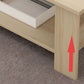 Rectangular Wooden 4 Legs Coffee Cocktail Table with Storage Shelf Clearhalo 'Coffee & Accent Tables' 'Coffee Tables' 'coffee_tables' 'furn' 'furn_coffee_tables' 'Furniture' 'Living Room Furniture' 1200x1200_3be1d0aa-74c7-4ae6-a09c-c14b313b9861