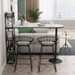 White Rectangle Bar Table Contemporary Bar Table with Sled Base Clearhalo 'Bar Furniture' 'Bar Tables' 'bar_tables' 'furn' 'furn_bar_tables' 'Furniture' 'furniture_bar_tables' 'Kitchen & Dining Furniture' 1200x1200_3be1fa1a-8548-47da-a9c8-55a7582f601d