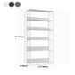 Modern Open Storage Bookcase 12" W Iron Frame Bookshelf with Shelves Clearhalo 'Bookcases' 'furn' 'furn_bookcases' 'Furniture' 'Office Furniture' 1200x1200_3be23bde-f025-4bb0-bc81-a094110c00f4