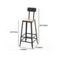 Modern Rectangle Pub Table Set Trestle 1/3 Pieces Solid Wood Counter Height Set Clearhalo 'Bar Furniture' 'furn' 'furn_home_bar_bar_sets' 'Furniture' 'Home Bars & Bar Sets' 'home_bar_bar_sets' 'Kitchen & Dining Furniture' 1200x1200_3be2477c-828c-443b-95d4-574f7faf7273