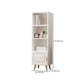 Contemporary Closed Back Bookshelf Standard Engineered Wood Bookcase