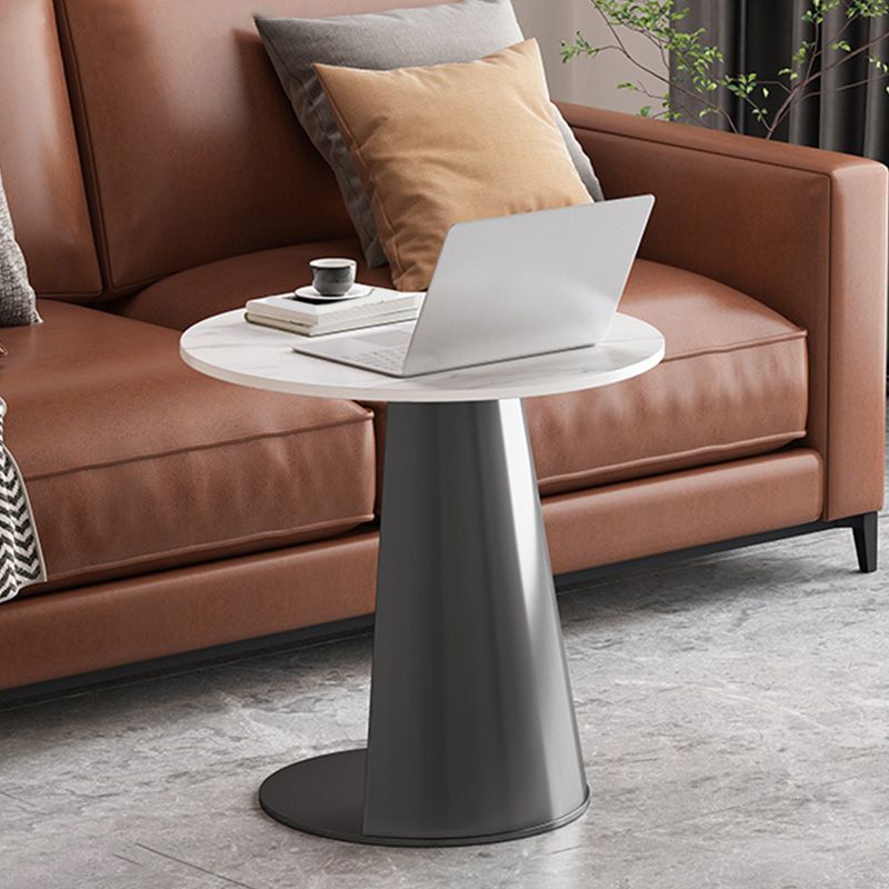 Table accent côté piédestal moderne de 19,69 "de haut de haut