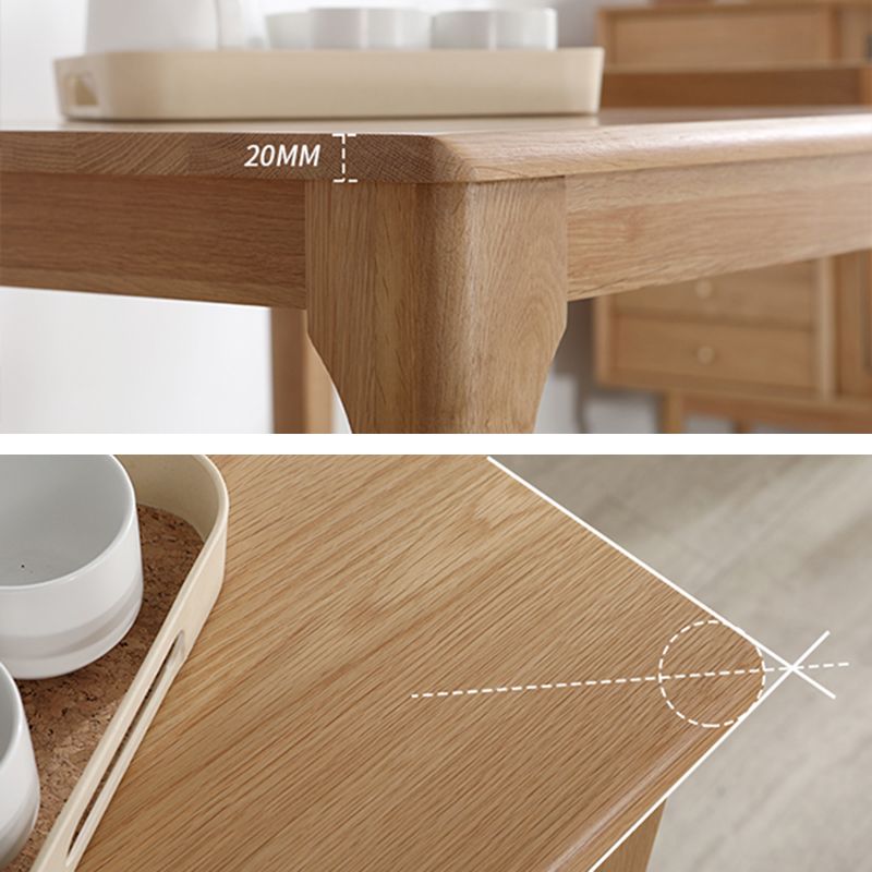 Industriestil 4 Beine Möbel Möbel Massivholz Quadrat Esstisch für Esszimmer