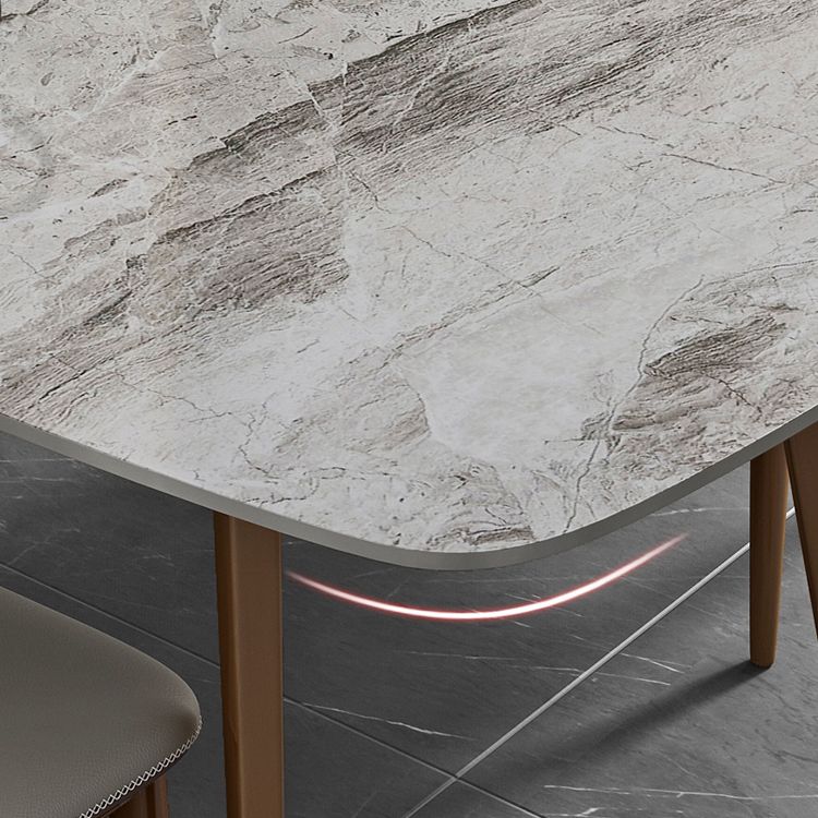 Glam 1/2/5/7 Pieces Dinette Set with Grey Sintered Stone Top Rectangle Dining Table Set Clearhalo 'Dining Room Sets' 'Dining Tables & Seating' 'dining_room_set' 'furn' 'furn_dining_room_set' 'Furniture' 'furniture_dining_room_set' 'Kitchen & Dining Furniture' 1200x1200_3be54bb4-7fb2-45d0-9a81-1d7f00722f57