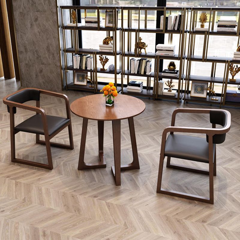 Wood Abstract End Table Traditional Espresso/Natural Sofa Side End Table for Living Room Clearhalo 'Coffee & Accent Tables' 'End & Side Tables' 'end_side_table' 'end_side_tables' 'furn' 'furn_end_side_tables' 'Furniture' 'furniture_end_side_table' 'Living Room Furniture' 1200x1200_3be727e9-8478-4715-bcb1-78271324107d