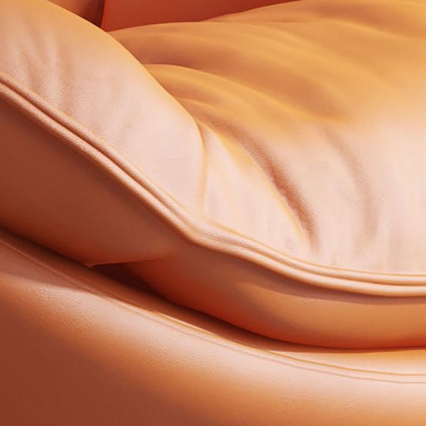 Sedia a dondolo contemporanea in finta pelle per aliante impermeabile con cuscini rimovibili