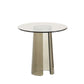 Contemporary Round Side End Table, Clear Pedestal End Table for Living Room Clearhalo 'Coffee & Accent Tables' 'End & Side Tables' 'end_side_table' 'end_side_tables' 'furn' 'furn_end_side_tables' 'Furniture' 'furniture_end_side_table' 'Living Room Furniture' 1200x1200_3be911ae-92a3-40cb-bac1-40abb1aeb204