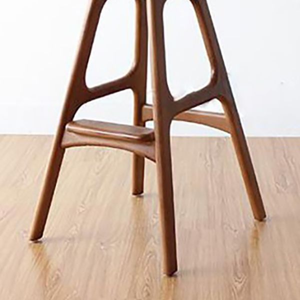 Contemporary Upholstered Faux Leather Bar Stool with Solid Wood Base Clearhalo 'Bar Furniture' 'Bar Stools' 'bar_stools' 'furn' 'furn_bar_stools' 'Furniture' 'Kitchen & Dining Furniture' 1200x1200_3bea7769-d864-4065-914a-f09e2904a6c0