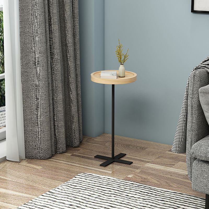 21,65 "Table de l'extrémité latérale de style contemporain piédestal de canapé rond