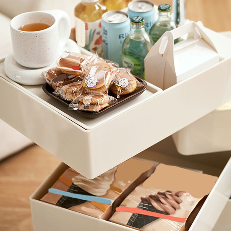 12,5 "W x 24" H moderno comodino di accento di plastica comodino per soggiorno