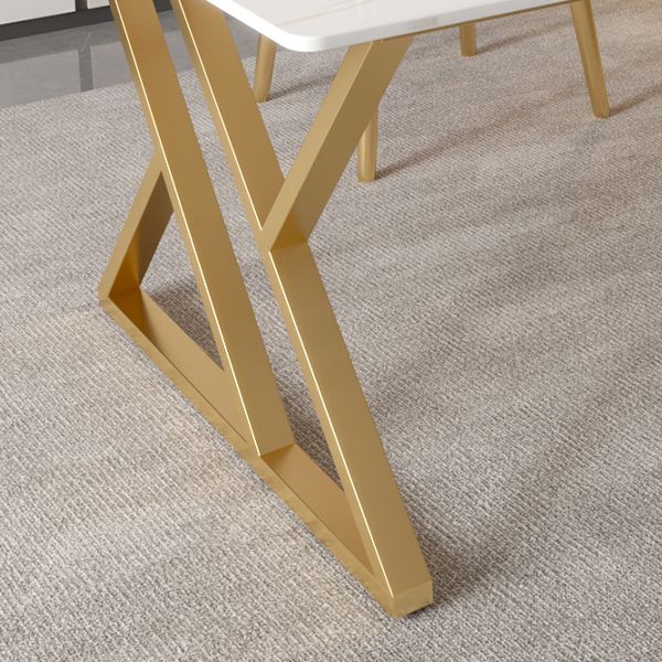 29.53 "H Glam Office Desk Antieke afwerking Rechthoekige computerbureau