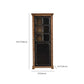 Black Metal Display Stand Glass Doors Traditional Curio Cabinet Clearhalo 'Display & China Cabinets' 'display_china_cabinets' 'furn' 'furn_display_china_cabinets' 'Furniture' 'Kitchen & Dining Furniture' 1200x1200_3bf088ba-2ace-4b2c-aec6-dff731b24c2f