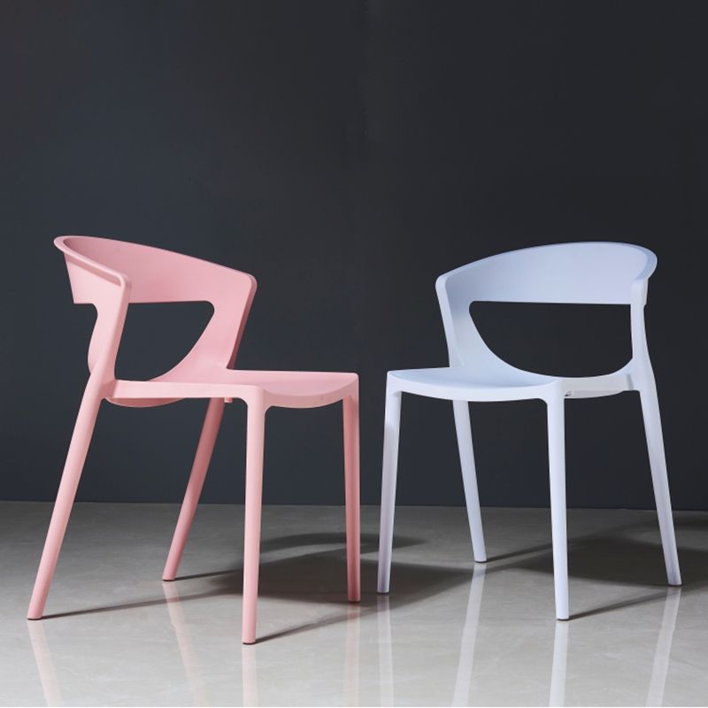 Contemporary Style Plastic Dining Chair Dining Armless Side Chairs for Kitchen Clearhalo ' kitchen&dining_furn' 'Dining Chairs' 'Dining Tables & Seating' 'dining_chair' 'furn' 'furn_dining_chair' 'Furniture' 'furniture_dining_chair' 'Kitchen & Dining Furniture' 'kitchen' 1200x1200_3bf15609-e24d-4a29-87c8-84fc0eba2194