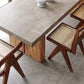 Rectangular Dining Table Grey Solid Wood Table Top for Dining Room Clearhalo 'Dining Tables & Seating' 'Dining Tables' 'dining_table' 'furn' 'furn_dining_table' 'Furniture' 'Kitchen & Dining Furniture' 1200x1200_3bf1cbe8-31b6-44b2-8949-d910daf0b145