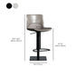 Armless Bar Stools Adjustable Height Dining Stools with Metal Base