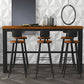 Binnen houten trestle cocktailbar tafel industriële voetsteun pubhoogte eettafel
