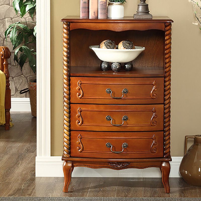 Mid-Century Modern Rectangle Chest/Cabinet with Drawers in Rubberwood Clearhalo 'Cabinets & Chests' 'cabinets_chests' 'furn' 'furn_cabinets_chests' 'Furniture' 'Living Room Furniture' 1200x1200_3bf42d5f-f899-4c28-ae93-92f5443205de