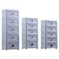 Plastic 5-drawer Storage Cabinet Modern Wardrobe Armoire with Legs Clearhalo 'Armoires & Wardrobes' 'armoires_wardrobes' 'Bedroom Furniture' 'furn' 'furn_armoires_wardrobes' 'Furniture' 1200x1200_3bf47441-1fd8-4411-b0e2-0fff7f11eba7