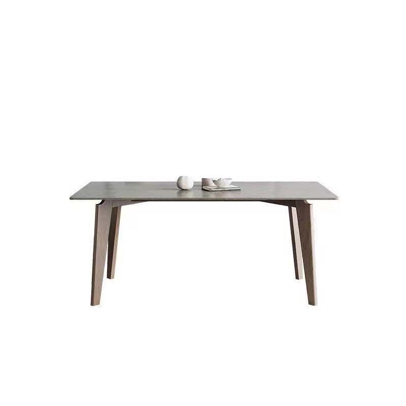 Mesa de comedor moderna de piedra sinterizada, mesa rectangular para uso doméstico