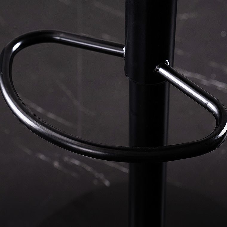 Modern Rotatable Backrest Counter Stool Steel Study Bar Stool with Leather Cushion Clearhalo 'Bar Furniture' 'Bar Stools' 'bar_stools' 'furn' 'furn_bar_stools' 'furniture_bar_stools' 'Kitchen & Dining Furniture' 'kitchen&dining_furn' 'kitchen' 'kitchen_furn' Furniture' 1200x1200_3bf73dd2-2126-4b36-8928-3ac477dd4e0b