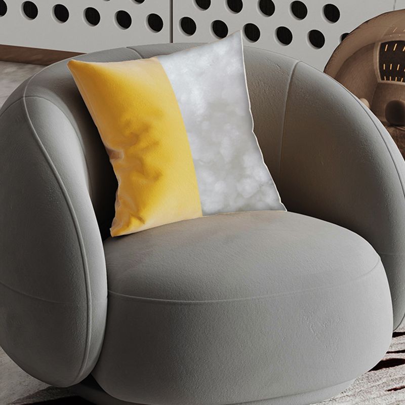 Scandinavian 24.8" H Solid Color Velvet Slope Arm Sofa For Living Room Clearhalo 'furn' 'furn_sofas' 'Furniture' 'Living Room Furniture' 'Sofa' 'sofas' 1200x1200_3bf8c89a-be66-4b26-9fba-51371a48ca01