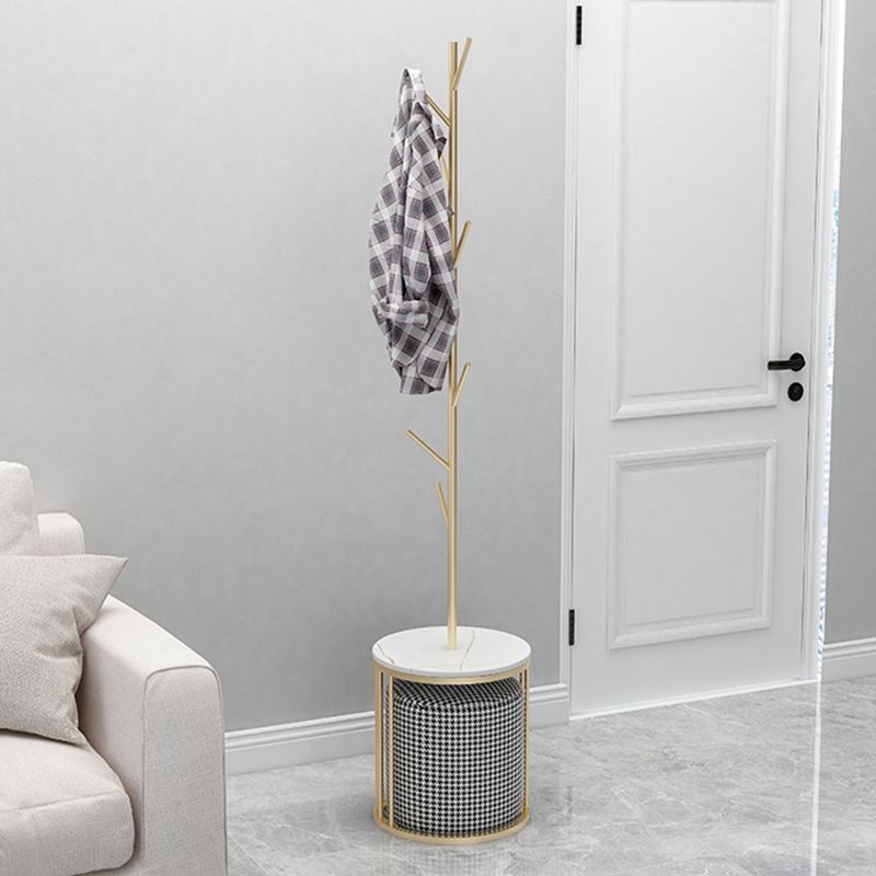 Gorgeous Free Standing Coat Rack Coat Hooks Metal Coat Rack with Storage Clearhalo 'Entry & Mudroom Furniture' 'furn' 'furn_hall_tree_coat_racks' 'Furniture' 'Hall Trees & Coat Racks' 'hall_tree_coat_racks' 1200x1200_3bf9fa1b-4336-4cbd-b4e0-b02fc1d290ba