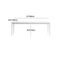 Modern White Stone Table 4 Legs Rectangle Dining Table for Kitchen Clearhalo 'Dining Tables & Seating' 'Dining Tables' 'dining_table' 'Furniture' 'furniture_dining_table' 'Kitchen & Dining Furniture' 'kitchen' 'kitchen_dining_table' 1200x1200_3bfa9916-06fc-4da3-b8d3-1d39b1445387