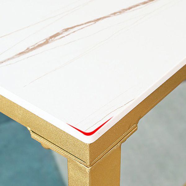 Mesa de pub rectángulo mesa de barra de barra de estilo glam para interiores para interiores