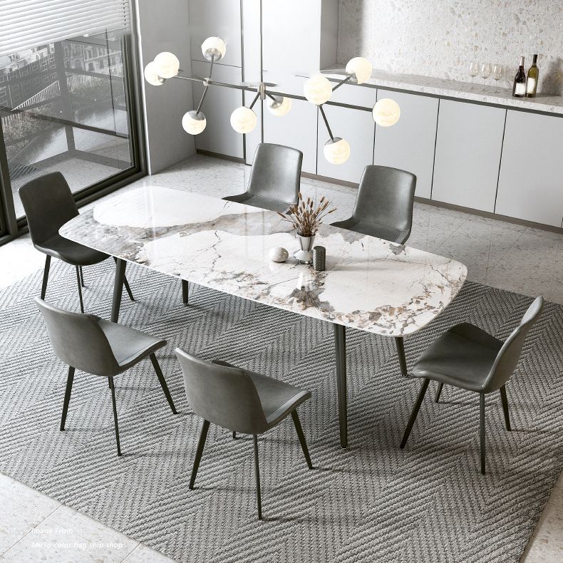 Zeitgenössischer Stein Esstisch Set 1