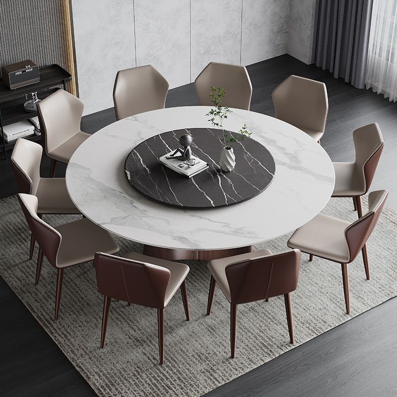 Contemporary 1/3/4/7/11 Pieces Furniture Round Stone Dining Set for Home Clearhalo 'Dining Room Sets' 'Dining Tables & Seating' 'dining_room_set' 'furn' 'furn_dining_room_set' 'Furniture' 'Kitchen & Dining Furniture' 1200x1200_3c06c0e4-35f7-4861-9ab6-731827c8f0f1