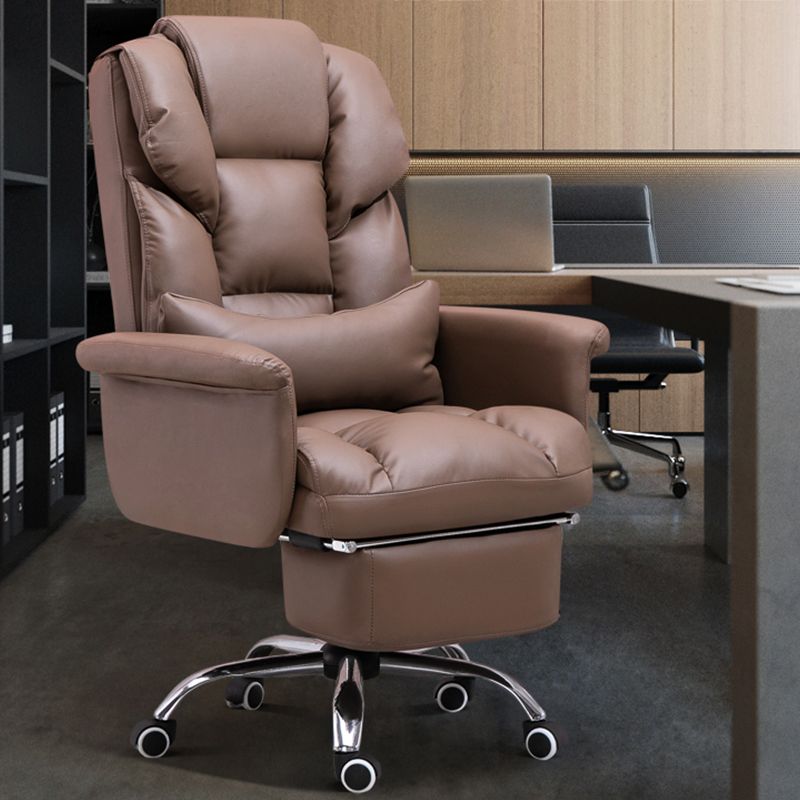 Sedia da ufficio moderna senza braccio Meccanismo di inclinazione della sedia da scrivania ergonomica con ruote