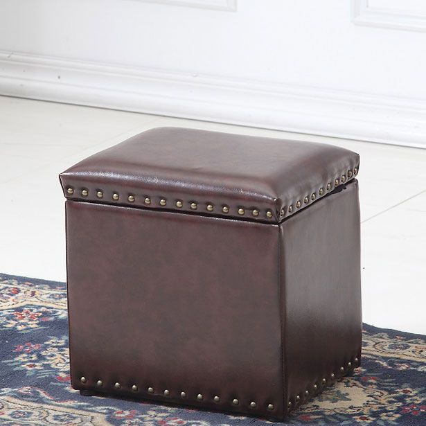 Modern Black Ottoman Leather Rectangle Ottoman for Living Room Clearhalo 'furn' 'furn_ottomans_poufs' 'Furniture' 'Living Room Furniture' 'Ottomans & Poufs' 'ottomans_poufs' 1200x1200_3c08e69b-e5f6-4a30-a30d-2778300e3edb