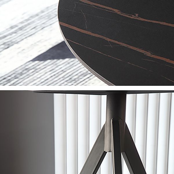 Modern Style Sintered Stone Dining Table Black Round Table with 3 Legs Clearhalo ' dining_table' 'Dining Tables & Seating' 'Dining Tables' 'furn' 'furn_dining_table' 'Furniture' 'furniture_dining_table' 'Kitchen & Dining Furniture' 'kitchen&dining_furn' 'kitchen' 'kitchen_dining_table' 1200x1200_3c09c695-9608-48af-97bb-ecaa6b952763