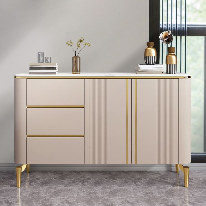 Sideboard moderna Sinterita Sinterita 3 cassetti Sideboard da pranzo con porte per soggiorno