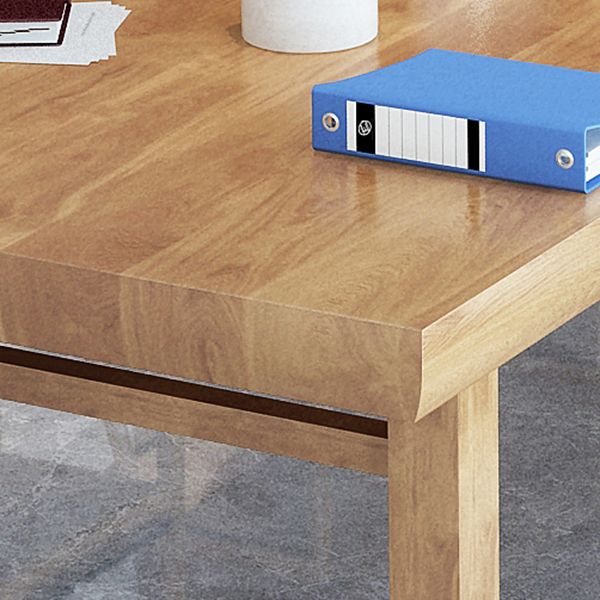 Escritorio de escritura contemporánea de 27 "de ancho escritorio de oficina natural de madera maciza