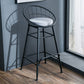 Scandinavian Design Bucket Counter Stool for Home Upholstered Bar Stools with Metal Base Clearhalo 'Bar Furniture' 'Bar Stools' 'bar_stools' 'furn' 'furn_bar_stools' 'Furniture' 'furniture_bar_stools' 'Kitchen & Dining Furniture' 1200x1200_3c0d3a83-f54e-459f-aab3-65fdbaeb6748