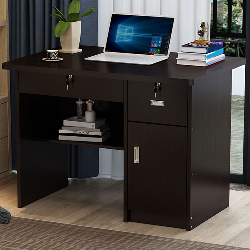 Engineered Wood Industrial Writing Desk Rectangular Office Desk with Drawers Clearhalo 'furn' 'furn_office_desk' 'Furniture' 'Office Desks' 'Office Furniture' 'office_desk' 1200x1200_3c0ef2be-88bd-46b8-94b7-24fc7efd8fd5