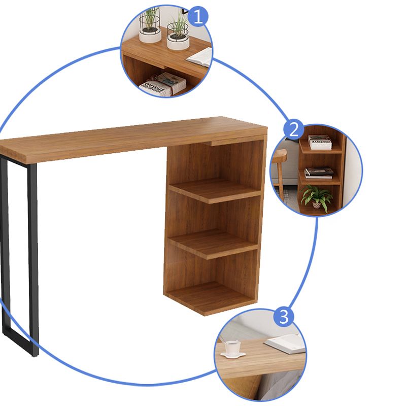 Tavolo da pranzo tradizionale bar di lusso tavolo da bar in legno rettangolo con base a slitta