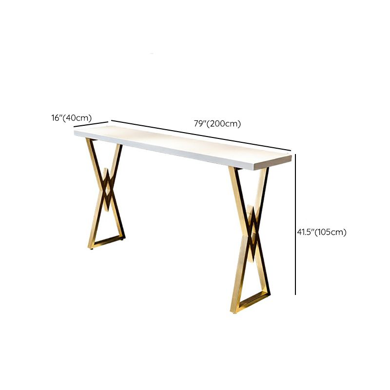 Glam rechthoekige pubtafelset 1/4-delige barkruk en tafelset