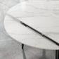 Extendable Sintered Stone Top Dining Table Round Table with Metal 4 Legs Clearhalo ' dining_table' 'Dining Tables & Seating' 'Dining Tables' 'furn' 'furn_dining_table' 'Furniture' 'furniture_dining_table' 'Kitchen & Dining Furniture' 'kitchen&dining_furn' 'kitchen' 'kitchen_dining_table' 1200x1200_3c1118bb-f26e-406c-b490-ce6b14e49009